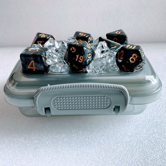 3-D Decorated Dice box Polyhedral RPG Dungeons Dragons Travel Box - Picture 3 of 4